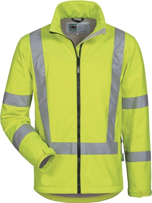 Veste softshell de signalisation Adhels taille L jaune 100 % PES ELYSEE_0