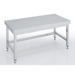 ERATOS Table De Soubassement Centrale Hauteur 600 - Profondeur 600 - Sans Etagere - 700X600X600 - Livree Demontee MCSBD60-70 - Acier inoxydable 18/10_0