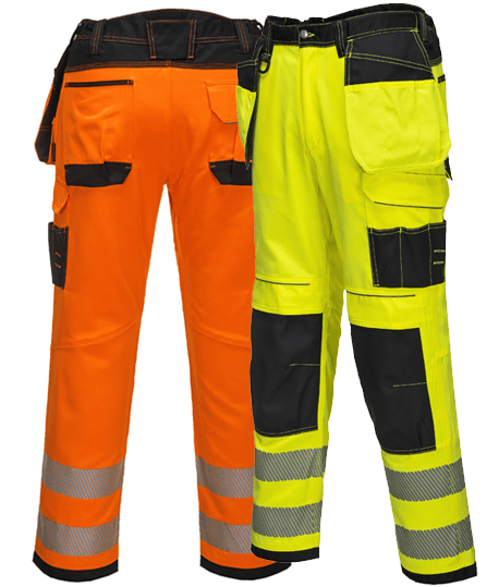 Pantalon haute visibilité multi-poches, Coloris : Orange Fluo, Taille : 36_0