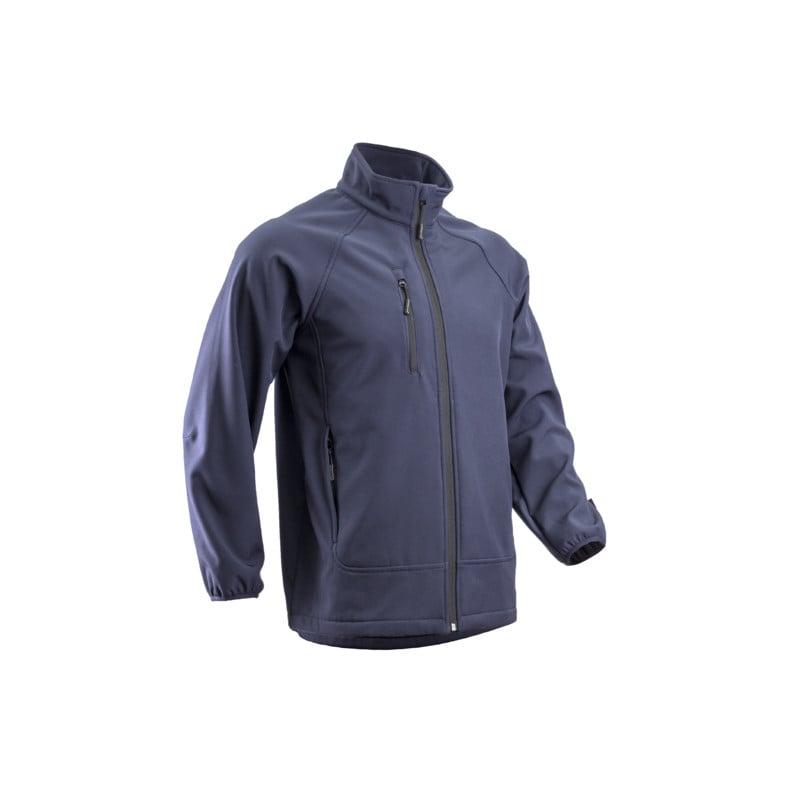 Veste Softshell - SOBA - 94% PES/6% EA + TPU membrane + Polaire - 290g/m2 - Marine - COVERGUARD | 5SOB120_0