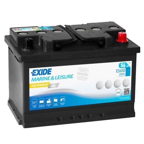 Batterie exide GEL marine ES650 g60 12v 56ah_0