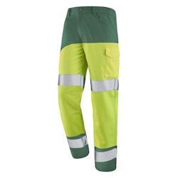 Cepovett - Pantalon de travail Fluo SAFE XP Jaune / Vert Taille L - L 3603624553654_0