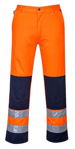 Pantalon haute-visibilité séville orange marine tx71, m_0
