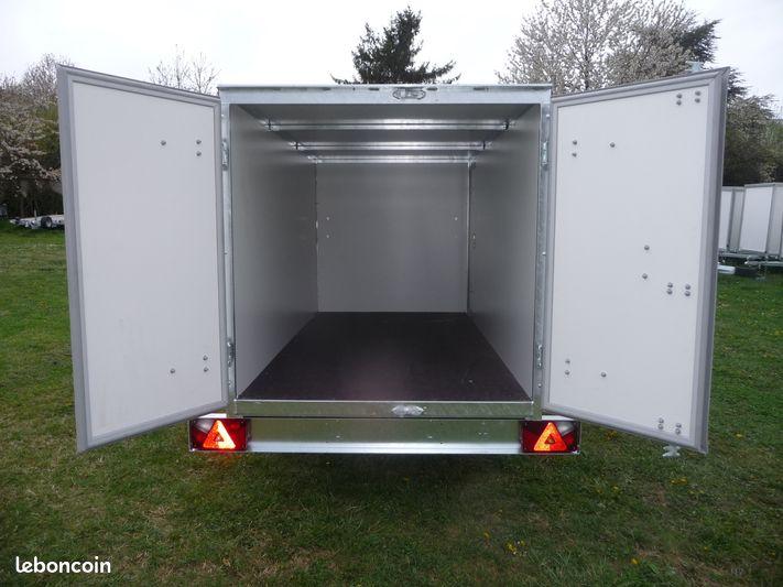 Remorque fourgon - 275 cm 750 kg + porte - FRANC-trailers_0