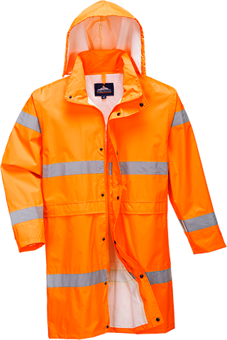 Manteau de pluie hivis 100cm orange h442, 4xl_0