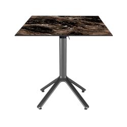 Restootab - Table pliable Nemo pour intérieur/extérieur marbre luxe 70x70 - marron TB-NEM-7070C-BER.CAP_0