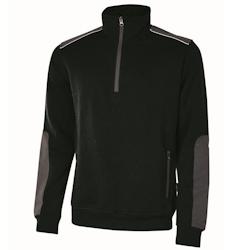 U-Power - Sweat-shirt noir semi zippé CUSHY Noir Taille S - S 8033546417577_0
