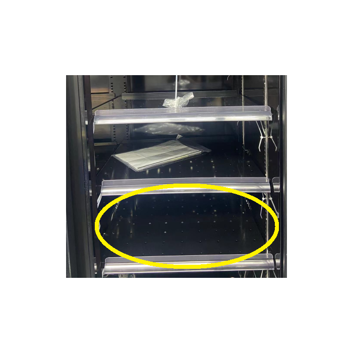 Plaque perforée gauche/droit noir pour réfrigérateur 2-3-4 portes vitrée COMBISTEEL - 7455.3210_0