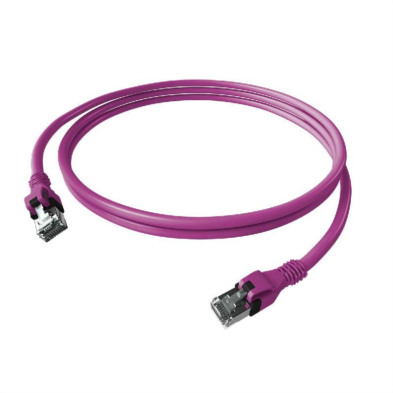 Cordon EasyLan DualBoot PushPull IP20, Cat.6A (Classe EA), S/FTP, violet, 5 m_0