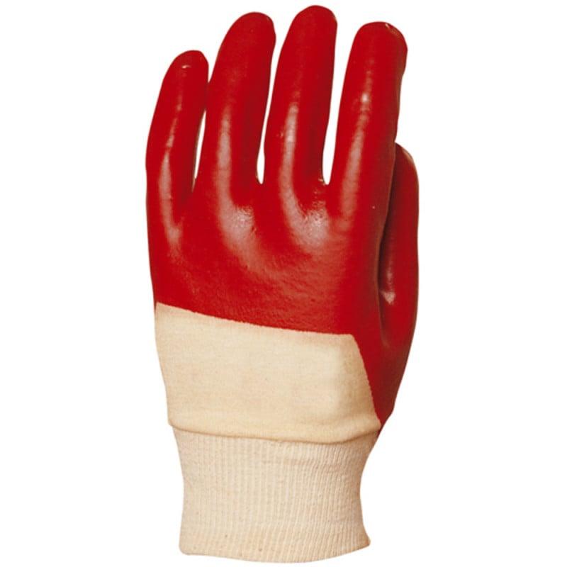 Gants eurostrong 3420 pvc rouge dos aéré standard, - COVERGUARD | mo3420_0