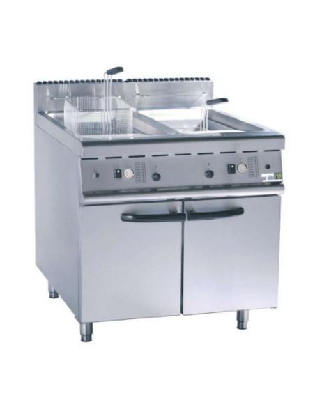 Friteuse gaz 2x20 litres sur placard - Référence : JZH-RC-2_0