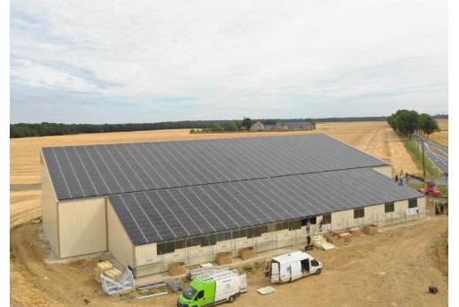 Hangar solaire photovoltaïque de 250 kw a 330 kw en monopente_0