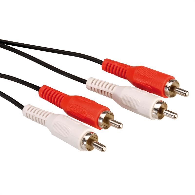 Value câble rca m/m, duplex, 5 m_0