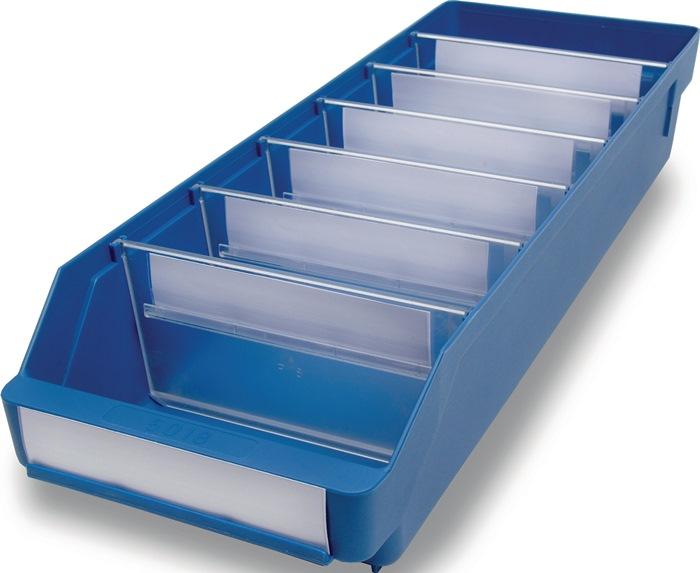 Boîte pour étagère L500xl180xH95mm bleue PP_0