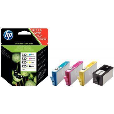 Lot de 4 cartouches jet d\'encre à la marque HP C2N92AE noir cyan magenta et jaune haute capacité_0