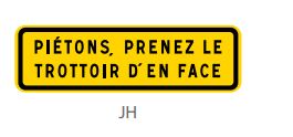 Panneau Type JH  - Indication de déviation_0