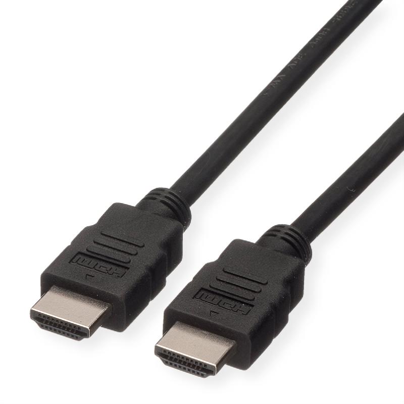 ROLINE Câble HDMI High Speed avec Ethernet, LSOH, noir, 2 m_0