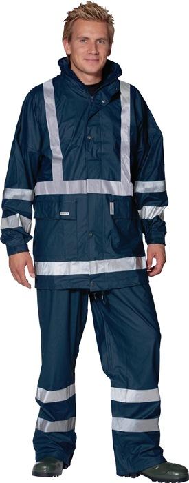 Veste de pluie Comfort Stretch taille L marine 100 % PES OCEAN_0