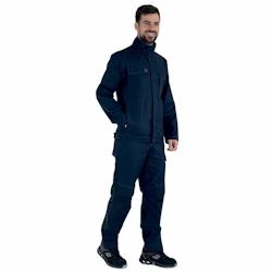 Lafont - Pantalon de travail coton majoritaire BASALTE Bleu Marine Taille L - L bleu 3609705686044_0