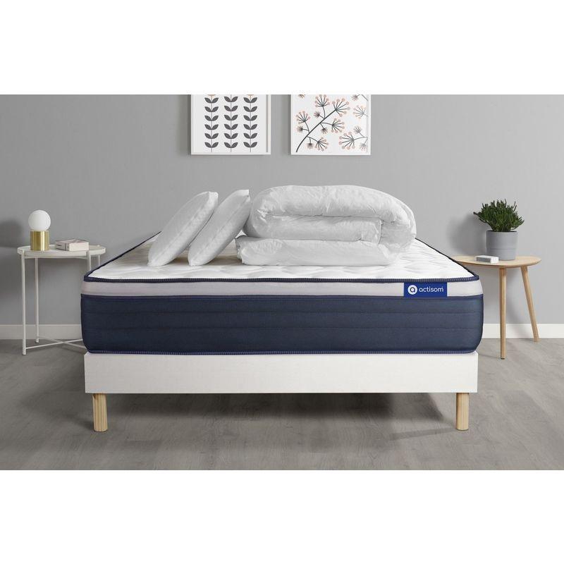 ACTISOM Matelas 140x200 Latex+Mémoire de forme Maxi épaisseur 7zones de  confort