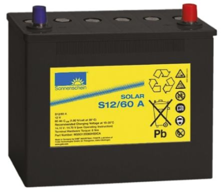 Batterie gel 12 v 60 ah S12/60A solar SONNENSCHEIN_0