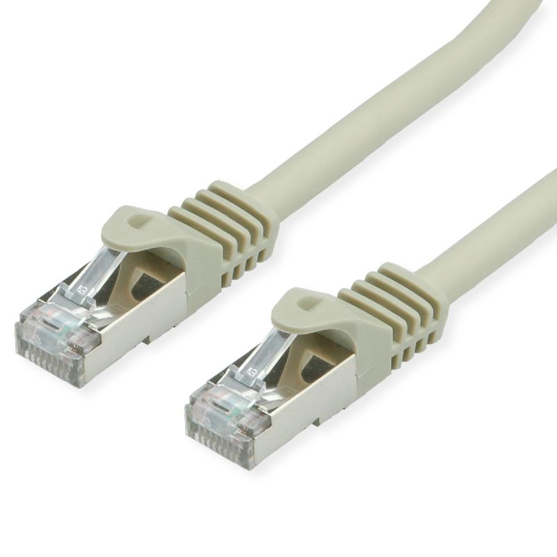 Câble VALUE Cat.7 S/FTP, avec connecteurs RJ45 (500MHz / Classe EA), gris, 0,5 m_0