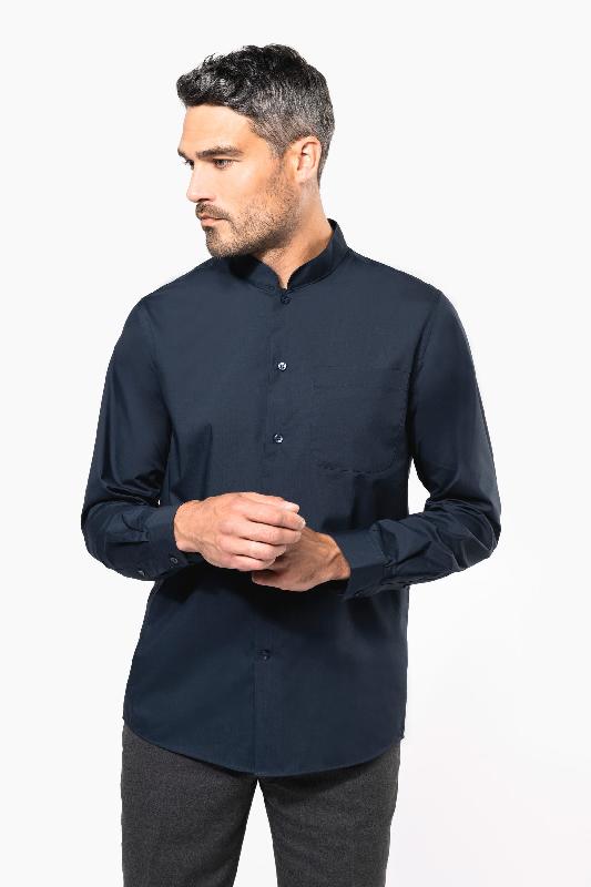 Chemise col mao manches longues -  Réf: K515_0