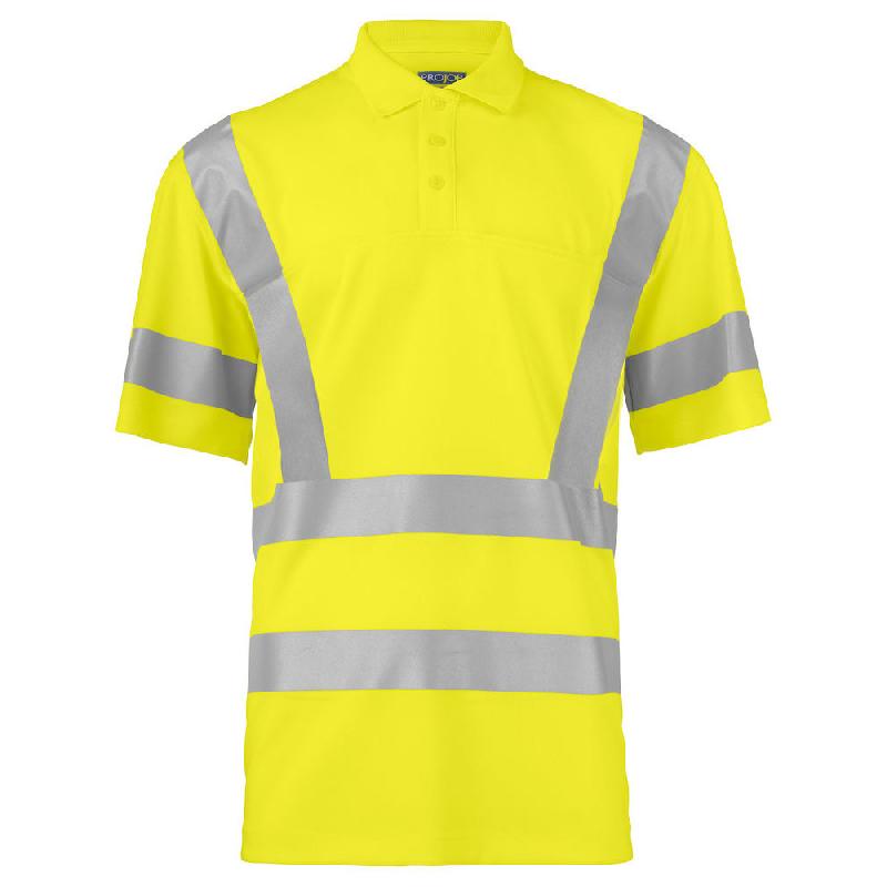 PROJOB Polo HV polyester Jaune  classe 2 S_0