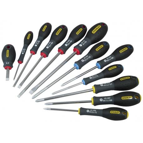 TOURNEVIS ISOLES 1000V ELECTRICIEN + PHILIPPS + TESTEUR - JEU DE 6PCS  FATMAX