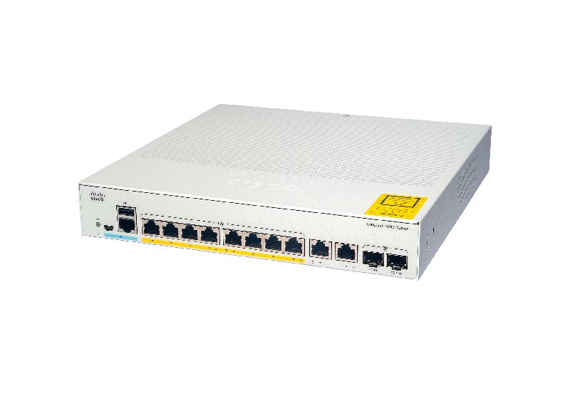 Cisco Catalyst C1000-8FP-E-2G-L commutateur réseau Géré L2 Gigabit Ethernet (10/100/1000) Connexion Ethernet, supportant l'alimentation via ce port (PoE) Gris_0