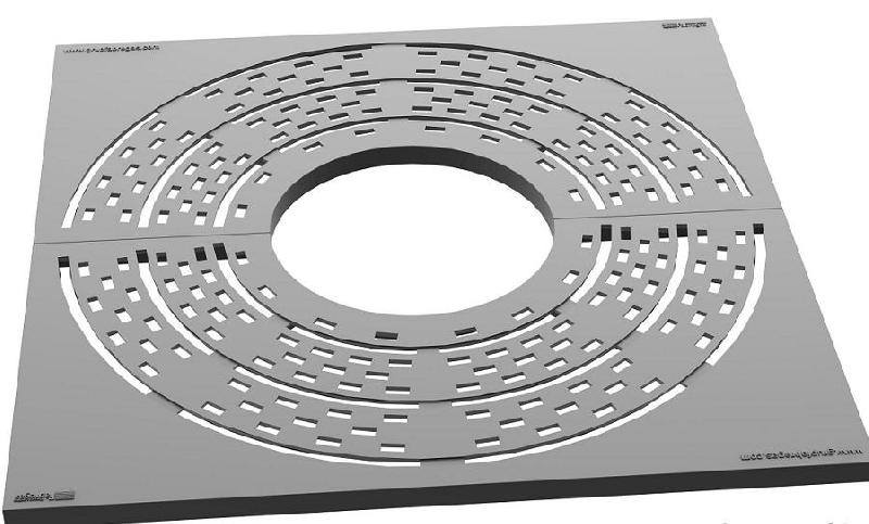 GRILLE D'ARBRE EN FONTE 