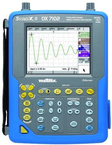 Scopix iii: oscilloscope portatif 2 voies isolées, 100 mhz, 600v catiii, écran couleu - MTXOX7102CSD_0