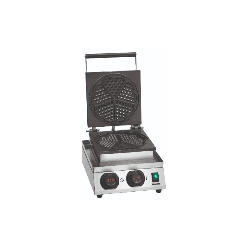 Gaufrier inox simple gaufre en cœur (Ø)210 x (H)16 mm, 1800 W, 220 V - MONO_0