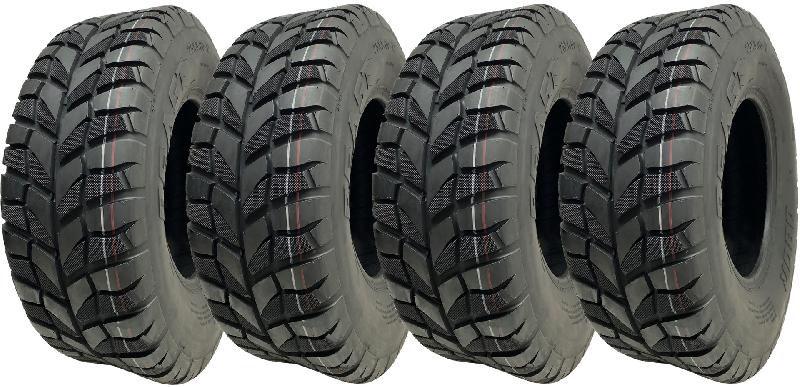 25x8.00-12 (205 / 80-12) Pneus ATV 6PLY WP07 Obor Beast 47N Road Legal (ensemble de 4)_0