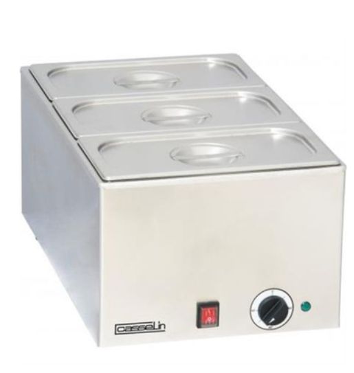 Bain-marie professionnel électrique avec 3 bacs_0