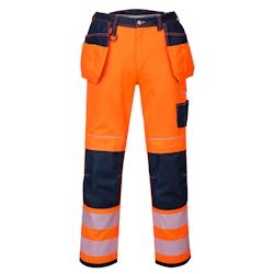 Portwest - Pantalon de travail avec poches flottantes HV PW3 Orange / Bleu Marine Taille 40 - 32 orange T501ONR32_0