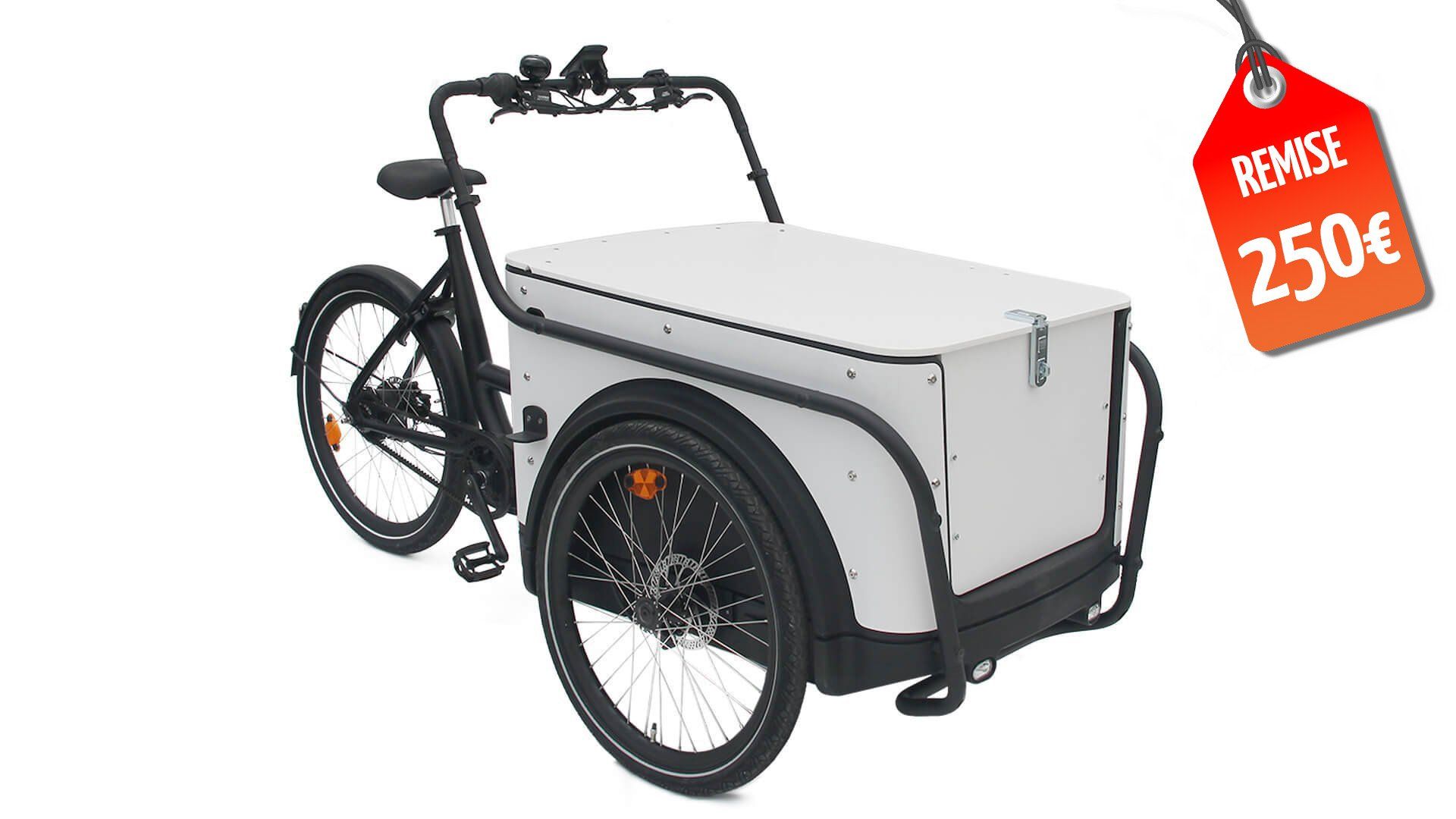 Triporteur électrique Urban Rider Pro - Moteur BAFANG Max M400 - Caisse HDPE 100 kg_0