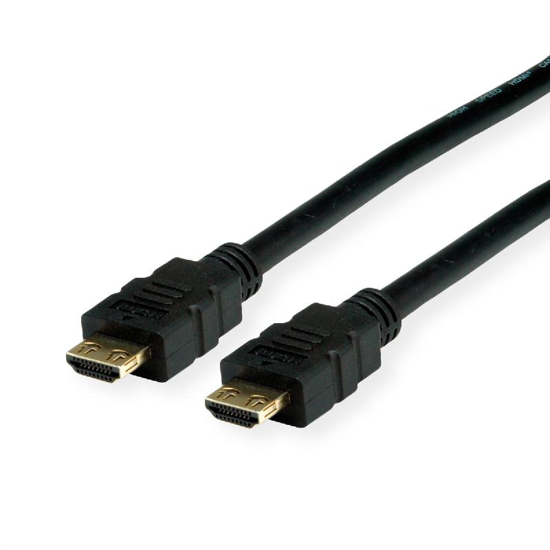 VALUE Câble HDMI Ultra HD avec Ethernet, 4K, M/M, noir, 1,5 m_0