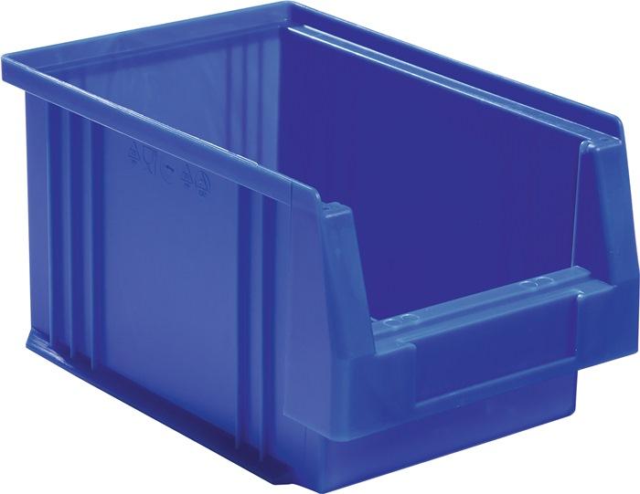 Boîte de rangement à  ouverture frontale PLK L230 x l150 x H125mm PP bleue LA-KA-PE_0