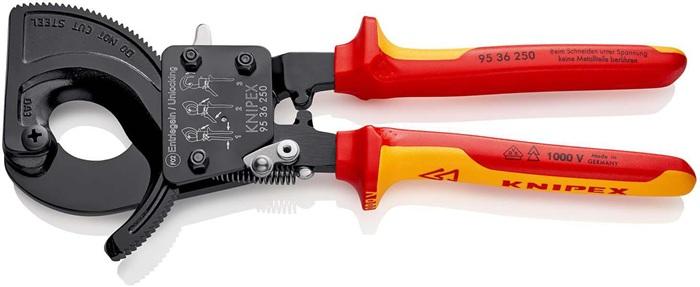 Cisaille à  câbles L. Totale 250 mm max. 32 (240 mm²) mm gaines multicomposant VDE KNIPEX_0