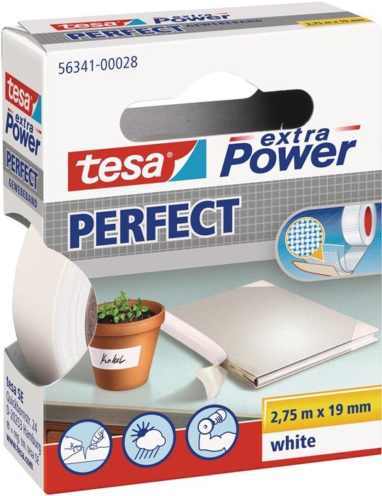 Adhésif toilé extra Power® 56341 blanc longueur 2,75 m largeur 19 mm rouleau TESA_0