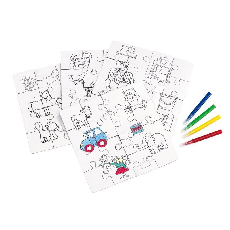Set de 4 puzzles à colorier Nerina - Jeune public et jeux_0