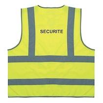 Gilet de sécurité Jaune 4 bandes Sécurité  - XL - Lot de 2_0