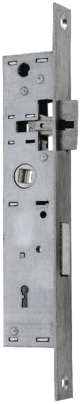 Serrure monopoint à larder profil étroit pêne dormant demi-tour clé à gorge série 2 largeur 36mm - METALUX - f102360000 - 040912_0