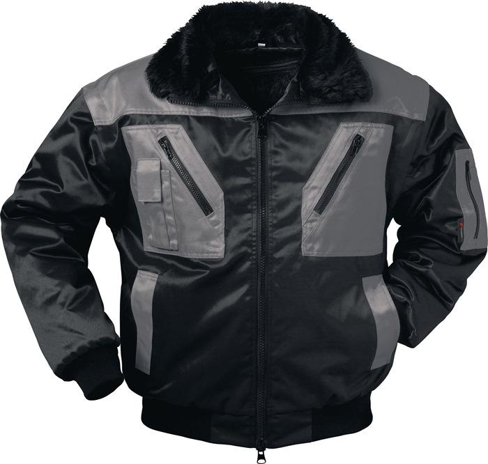 Veste de pilote ASKIM taille XL noire/grise 60 % coton / 40 % PES NORWAY_0