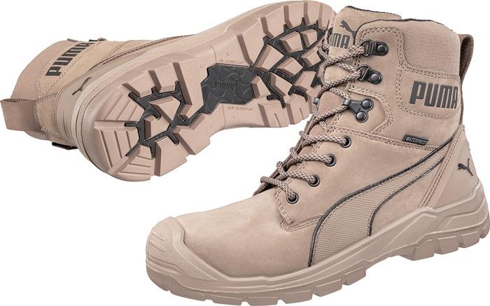 Botte de sécurité conquest stone high pointure 46 stone s3 ci hi hro src din en iso 20345 cuir nubuck puma_0