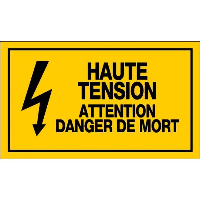 Panneaux rigides 330x200 mm jaune avertissements dangers - PNGPSC-NV10/HTDM_0