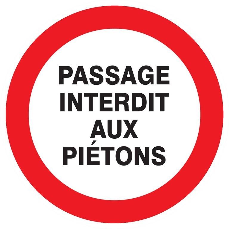Panneaux rigides ronds 80 mm interdictions obligations - PNRPSC-TL02/PIPT_0