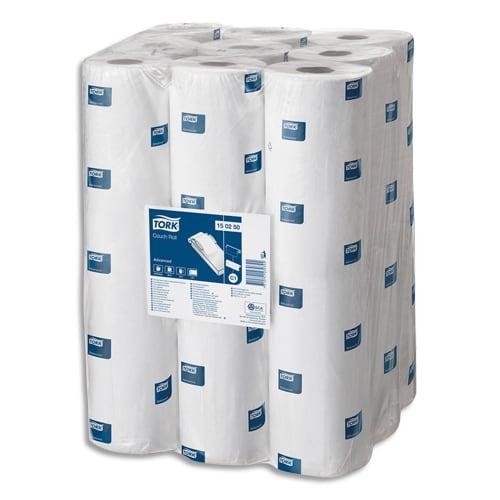 Tork colis de 9 draps d'examen 165 feuillets 2 plis blanc - format : l33 x l50 cm, longueur 54,45 mètres_0
