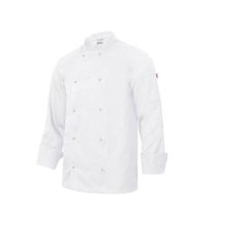 Veste de cuisine manches longues avec boutons pression VELILLA blanc T.44 Velilla - 44 blanc polyester 8435011421223_0